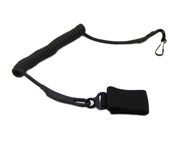 Adjustable Tactical Pistol Hand Gun Secure Spring Lanyard Sling